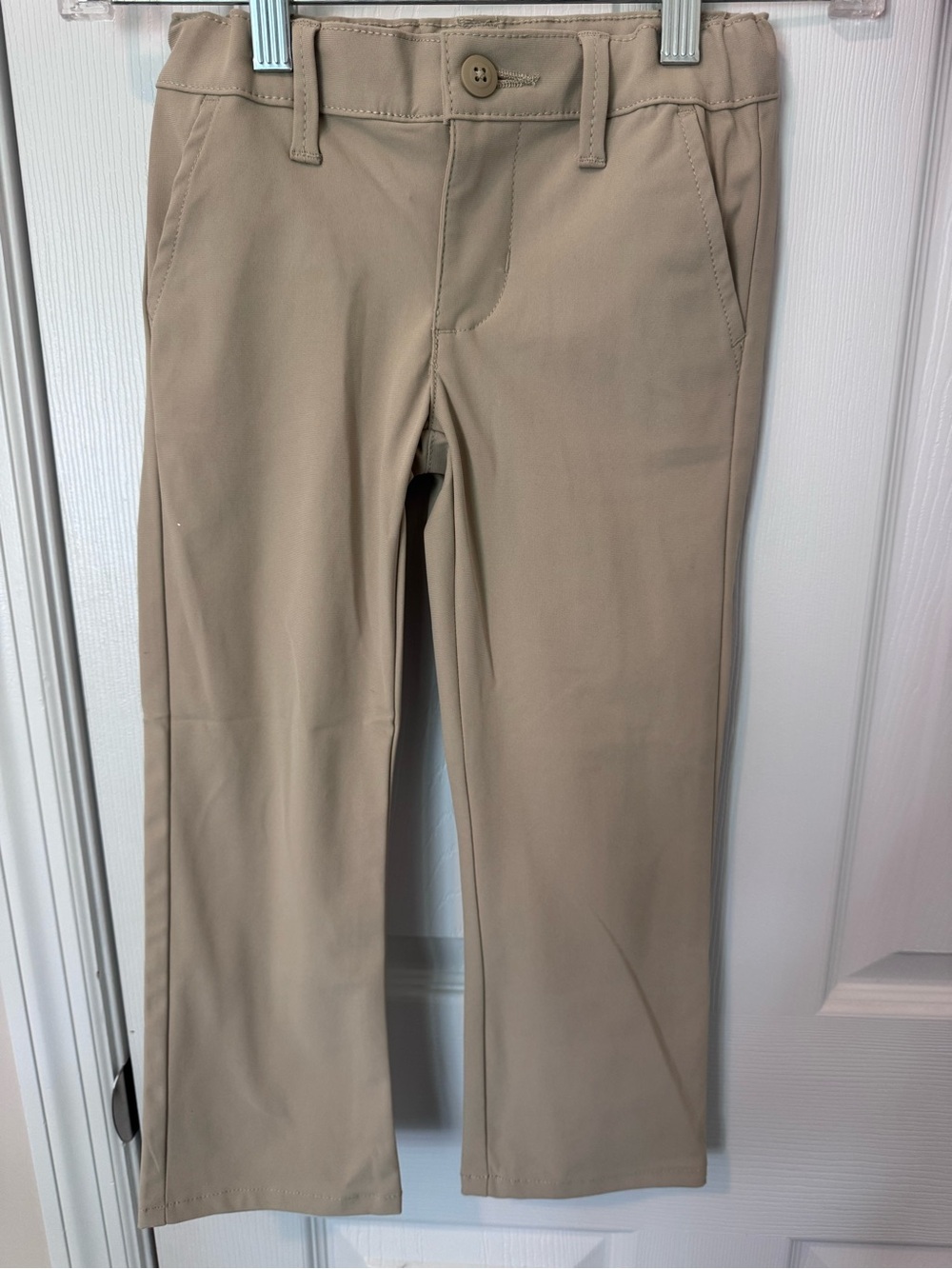 NWT Girls Uniform Quick Dry Skinny Premium Chino Pants - Tan